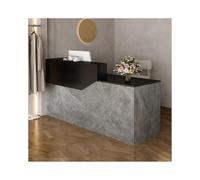 Modern 220cm Lockable Drawer Reception Desk - Versatile Counter for Office Living Room Store & Home (Right Side)