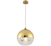 Modern 25cm d Semi-Plated s Globe nt Light Slish Ceiling Chlier for Bedroom Dining Room Kitchen Island - Contemporary Home Lighting Decor