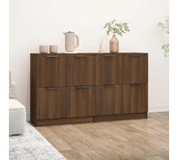 Modern 2X Sideboards Storage Cabinet Home Storage Shelf Organiser Unit vidaXL