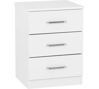 Modern 3 Drawer Bedside Cabinet Bedroom Furniture Storage Nightstand Side Tables