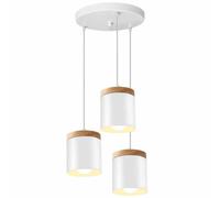 Modern 3-Light Black Pendant Lamp Industrial Hanging Ceiling Light Fixture for Dining Room & Hallway Round Shade Design Stylish Home Lighting Decor