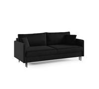 Modern 3-Seater Velvet Sofa Mara 209cm with Storage Bed Box Stylish Couch Set in Vurs Riviera Fabric Perfect for Living Room & Lounge Decor