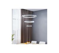 Modern 3-Tier Adjustable Crystal LED Pendant Light Living and Home Multi One Size
