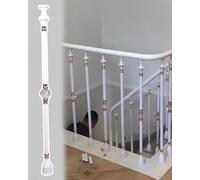 Modern 32-Inch ir Railing Kit - 5pcs White Balusters for Indoor & Outdoor Steps Guardrail Column for Entryway & Hallway Ideal for Wood & Concrete irs