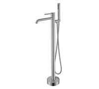 Modern 360° Rotating Waterfall Bathtub Faucet with Shower, Single Handle Freestanding Mixer Tap for Elegant Bathroom Decor and Ultimate Relaxation