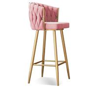 Modern 360° Swivel Barstools with Steel Legs and Footrest, Upholstered Kitchen Chairs for Bar Height Comfort