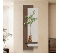 Modern 3D Green Sandstone Wall Art DecorLarge LED Mural Sculpture NatureInspired 3Layer Craft Plugin Power 40x120CM (15.7x47.2IN) Home Decoration