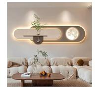 Modern 3D LED Wall Art Decoration with Vase Luminous Sculpture for Living Room & HallwayStylish Grey Wall Hanging 47.2x11.8in (120x30cm)