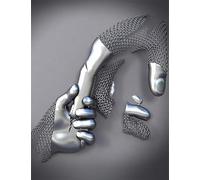 Modern 3D Metal Character Poster, 3D Art Sculpture Effect Decorative Painting, Romantic Couple Embrace Effect, Bedroom, Living Room Background Wall Poster Set, Frameless. (B 10, 70x100cm*1)
