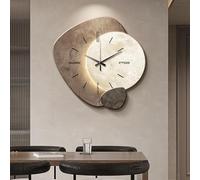 Modern 3D Moon Wall Art Decor Clock, Home Decor Wall-Mounted Clock with LED Light, Irregular Creative 3d Walls Art Decorative, Simple Arts Mural for Home Restaurant Hotel (Style 1 50x50cm/19
