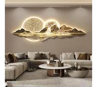 Modern 3D Wall Art With Led Light Hardwire Connection Power Supply Acrylic Crystal Ceramic Wall Decor For Living Room Bedroom Office B 39 4 X13 8