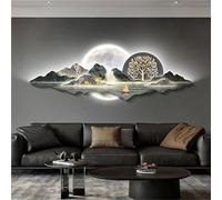 Modern 3D Wall Art With Led Light Hardwire Connection Power Supply Acrylic Crystal Ceramic Wall Decor For Living Room Bedroom Office E 39 4 X13 8
