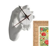 Modern 3D Wall Clock - Resin Clock Hands, Artistic Decor for Living Room Bedroom | Craft Project Piece for Home Studios, Unique Timepiece for Cafes, Contemporary Wall Art Accent simplee Installation