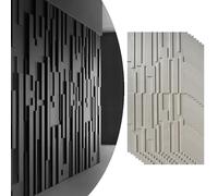 Modern 3D Wall Panels, Waterproof PU Material, Interior Exterior Decorative Cladding for Bedroom and TV Backdrop