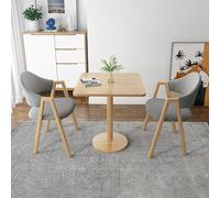 Modern 3Piece Dining Set for 2Square Table & 2 Fabric Chairs Counter Height Kitchen Table with 2 Bar Stools Stylish Yellow Design for Home & Office