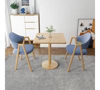 Modern 3Piece Dining Set for 2Square Table & 2 Fabric Chairs Counter Height Kitchen Table with 2 Bar Stools Stylish Yellow Design for Home & Office