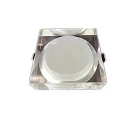 Modern 3W/5W/7W Square Recessed Square LED Ceiling Downlight, Indoor Aluminum Acrylic COB Ceiling Light, 3000K-6000K Aisle High-brightness Recessed Lighting Fixtures, 3 Packs Fittings