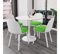 Modern 41" Round Dining Table Set with 4 Stylish Chairs - Perfect Dining Room Furniture Combo for Contemporary Homes - Elegant and Space-Saving Design