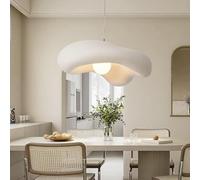 Modern 45cm Wabi-Sabi Chandelier - Adjustable Height Pendant Light for Kitchen, Dining Room, Living Room & Bar - Creative G9 Ceiling Lamp (Bulb Not Included)