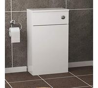 Modern 500 x 260mm Gloss White BTW Back to Wall WC Unit Bathroom Furniture