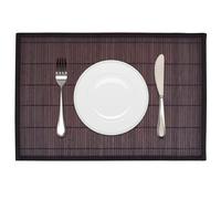Modern 6 Bamboo Surface Rectangle Placemats Table Mats Coasters Non-Slip vidaXL