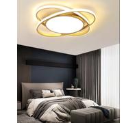 Modern 62W LED Ceiling Light - Gold Circular Lamp with Remote Control Dimmable Brightness 3000-6500K Ideal for Bedroom Kitchen Hallway & Study (Φ53cm)