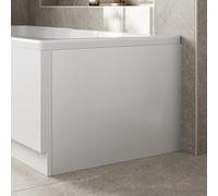 Modern 750mm End Acrylic Bath Panel Panels for Bathroom Baths Soaking Tubs, Easy to Cut, White Gloss