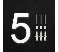 Modern 8 inch 20cm modern House Numbers for outside White Floating Acrylic Digits 0-9, Address plaque mailbox Plate Building Sign, for yard home street apartment exterior front door room Screw(5)