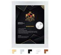 Modern 80x60cm Frame With Safe Perspex Front and Wall Mount - Large Maxi Picture Frame 800x600mm in Silver