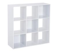 Modern 9 Cube Storage Unit Cabinet Bookcase Display Shelves White HOMCOM