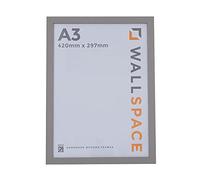 Modern A3 Photo Frame - Modern Grained Grey Wood | Solid Wood, Real Glass - 420 x 297 mm | A3 Frame