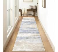 Modern Abstract Anti-Slip Runner Rug - Stylish Long Kitchen Mat for Hallway Entryway Bedroom Front Sink Non-Slip Easy to Clean 140x500cm Home Décor