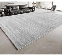 Modern Abstract Area Rug 150 x 180 cm - Soft Non-Slip Carpet for Living Room Home Office Dining Room - Minimalist Gray Design for Contemporary Spaces