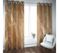 Modern Abstract Art Blackout Curtains Khaki Texture Window Drapes Thermal Insulated for Summer and Winter Farmhouse Mud Room Extra Wide W46xL90in 2 Panels