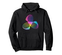 Modern Abstract Art Geometric Geometry Pattern Spirograph Pullover Hoodie