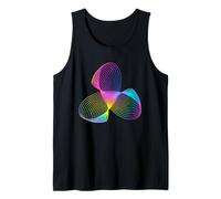 Modern Abstract Art Geometric Geometry Pattern Spirograph Tank Top