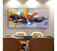 Modern Abstract Art Sleeping Buddha Canvas Painting Large Size Poster and Print Wall Art Picture For Living Room Home Decor 70x140cm Frameless