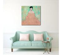 Modern Abstract Canvas Prints Art Hope Gustav Klimt Painting Death and Life Nordic Artwork Sitting Living Room Decor 60x60cm Frameless
