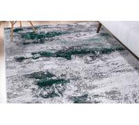 Onyx Modern Living Room Rug - Abstract Area Rugs Aqua - Runner 60x220 cm