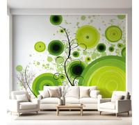 Modern Abstract Minimalist Pop Art Wall Mural Round Vortex Wallpaper, Wall Decals Home Decor TV Background Large Art Wallpaper Painting Posters Decor 260 x 170 cm