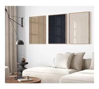 Modern Abstract Pictures Wall Art Boho Neutral Canvas Wall Art Minimalist Line Wall Decor Black Brown Artwork Abstract Modern Painting Prints for Living Room Bedroom 16x24 Inch Unframed Set of 3