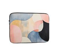 Modern Abstract Pink Blue Shockproof Laptop Sleeve 10 Inch, Oxford Fabric Case With Foam Padding, Lightweight Protective Cover For Pad Notebook, Business School Travel Use
