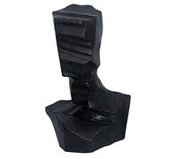 Modern Abstract Resin Figure Geometric Sculpture Decorative Desk Decoration Bookshelf inside Sculpture Home Textile Ornaments Gift 18 × 12 × 27Cm,Black