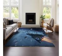 Modern Abstract Rug Elite Dangerous - Kitchen Entrance Brown Interior Machine Washable - Low Stack Distressed for Bedroom Office (ED 01,80x160cm)