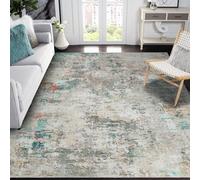Modern Abstract Rugs 120x170cm, Washable Area Rug for Living Room, Non Slip Modern Carpet for Bedroom, Short Pile Foldable Carpet, Colorful