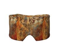 Modern Abstract Splashed Ink Gold Foil Rust, Full Eye Covers Light Blocking Eye Mask Sleep Eye and Ear Muffs