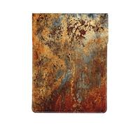 Modern Abstract Splashed Ink Gold Foil Rust, PU Leather Laptop Sleeve, Notebook Bag Laptop Case Sleeve Tablet Briefcase
