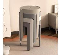 Modern Acrylic Bar Stools Set of 4 Stackable Counter Height Kitchen Stools without Back Ideal for Dining Room & Living Room Stylish & Space-Saving Furniture