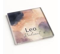 Modern Acrylic Coaster Leo Gift - Zodiac Luminous Whimsy Design with Celestial Minimalism, Home Decor Present
