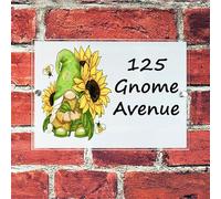 Modern Acrylic House Sign Plaque | Personalised House Number Sign | GSUNFLOWER BEE